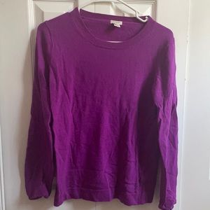 Purple JCrew sweater